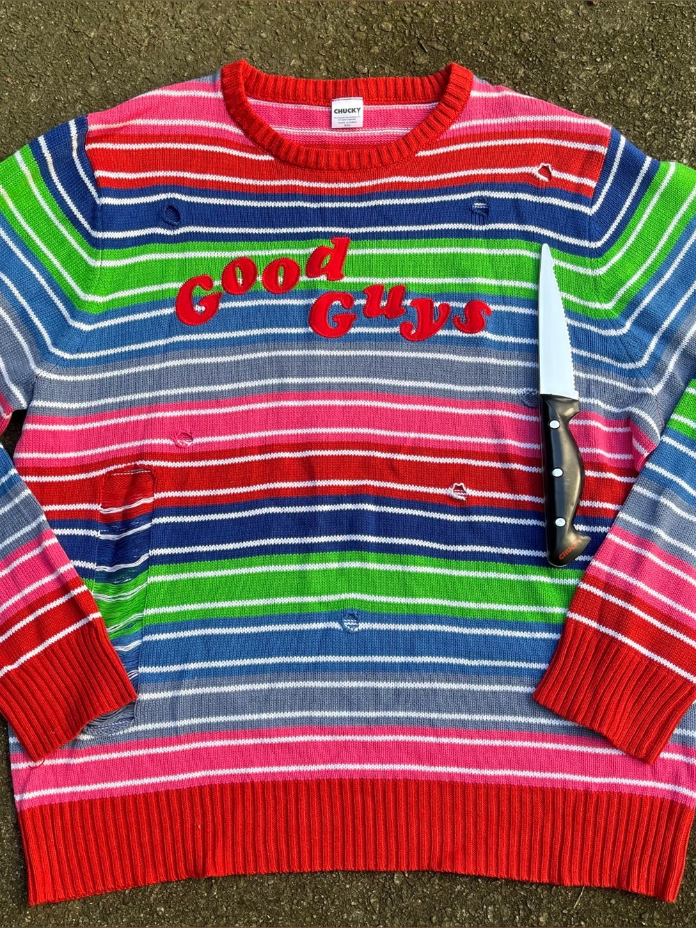 Chucky good guys sweater men’s adult xxl